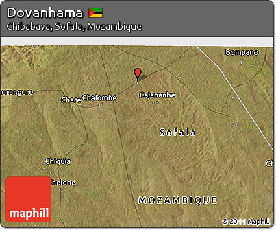 Satellite 3D Map of Dovanhama
