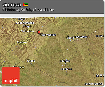 Satellite 3D Map of Guireca
