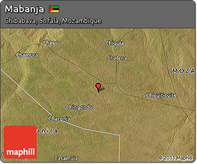 Satellite 3D Map of Mabanja