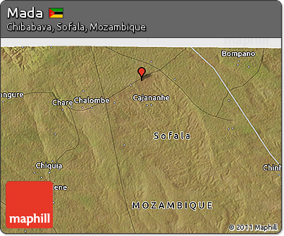 Satellite 3D Map of Mada