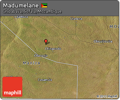 Satellite 3D Map of Madumelane