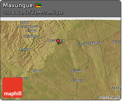 Satellite 3D Map of Mavungue