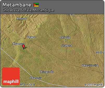 Satellite 3D Map of Metambane