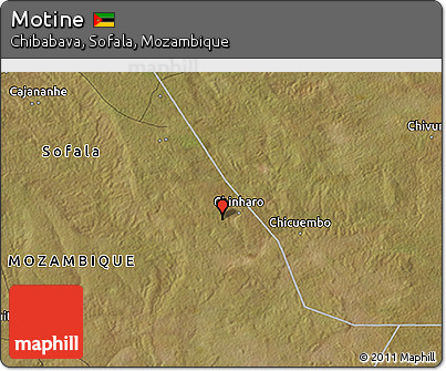 Satellite 3D Map of Motine