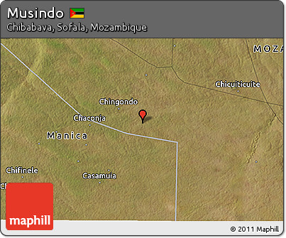 Satellite 3D Map of Musindo