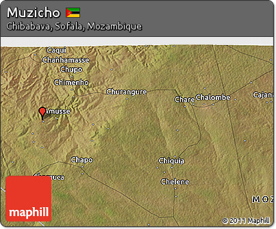 Satellite 3D Map of Muzicho