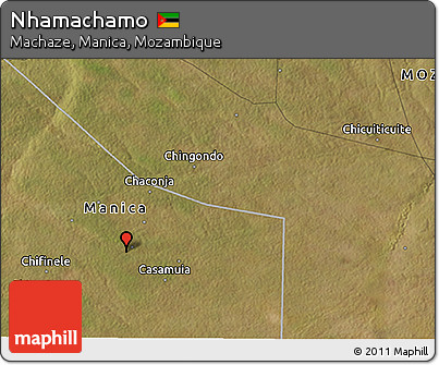 Satellite 3D Map of Nhamachamo