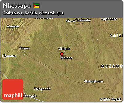 Satellite 3D Map of Nhassapo