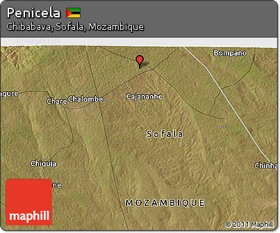 Satellite 3D Map of Penicela