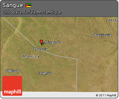 Satellite 3D Map of Sangue