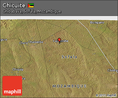 Satellite 3D Map of Chicuite