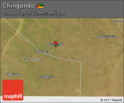 Satellite 3D Map of Chingondo