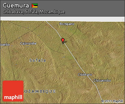 Satellite 3D Map of Cuemura