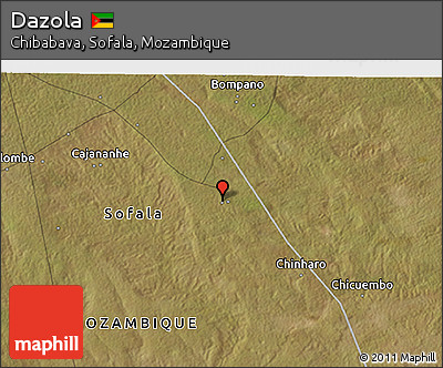 Satellite 3D Map of Dazola