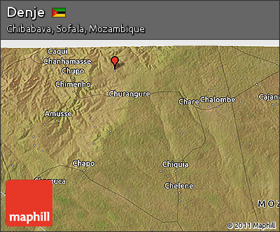 Satellite 3D Map of Denje