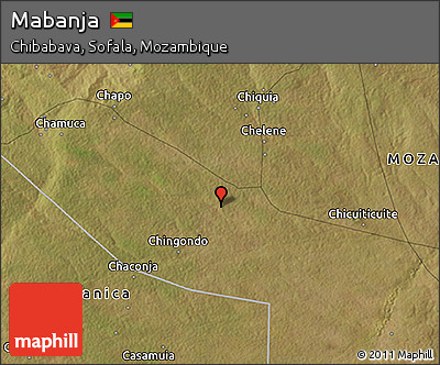 Satellite 3D Map of Mabanja