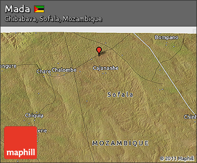 Satellite 3D Map of Mada