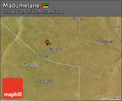 Satellite 3D Map of Madumelane