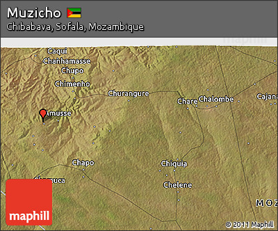Satellite 3D Map of Muzicho