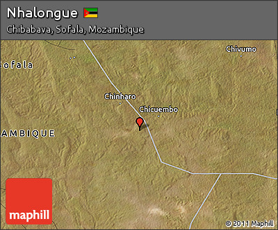 Satellite 3D Map of Nhalongue