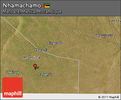 Satellite 3D Map of Nhamachamo