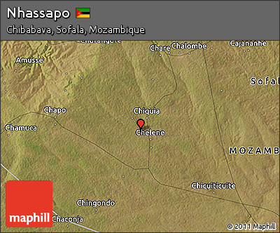 Satellite 3D Map of Nhassapo