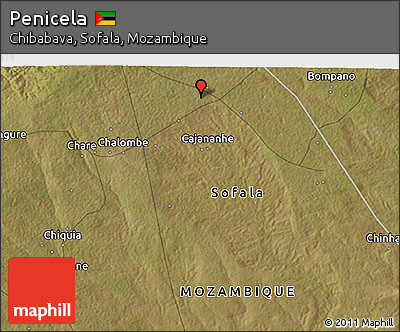 Satellite 3D Map of Penicela