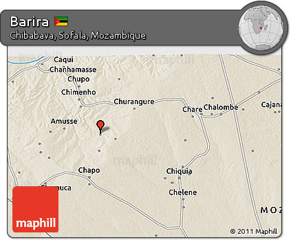 Shaded Relief 3D Map of Barira