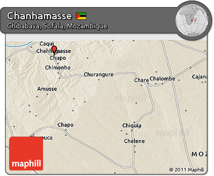Shaded Relief 3D Map of Chanhamasse