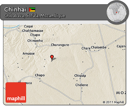 Shaded Relief 3D Map of Chinhai