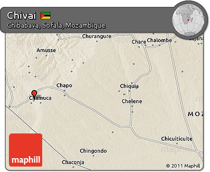 Shaded Relief 3D Map of Chivai