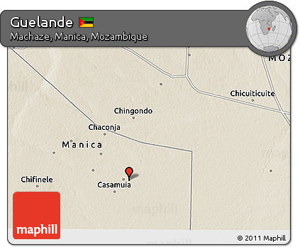 Shaded Relief 3D Map of Guelande