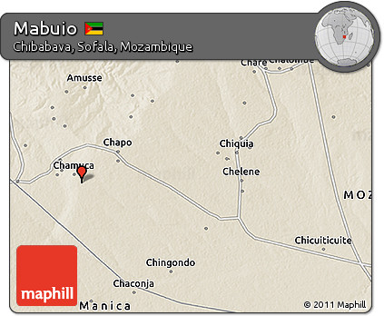 Shaded Relief 3D Map of Mabuio