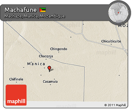 Shaded Relief 3D Map of Machafune