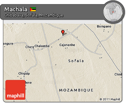 Shaded Relief 3D Map of Machala