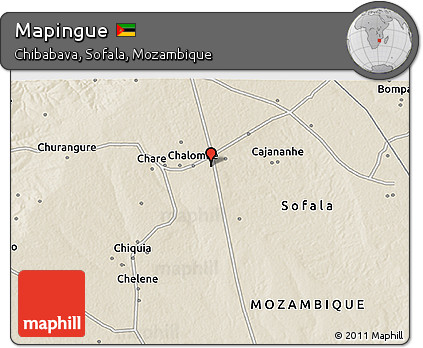 Shaded Relief 3D Map of Mapingue