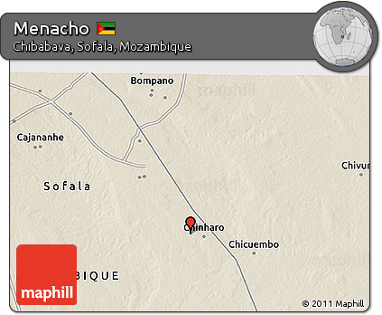 Shaded Relief 3D Map of Menacho
