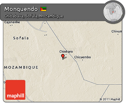 Shaded Relief 3D Map of Monquendo
