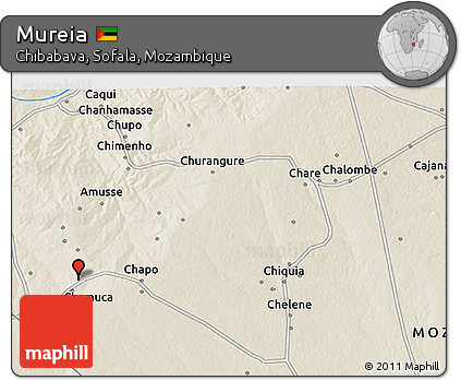 Shaded Relief 3D Map of Mureia