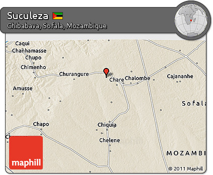 Shaded Relief 3D Map of Suculeza