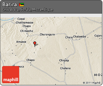 Shaded Relief 3D Map of Barira
