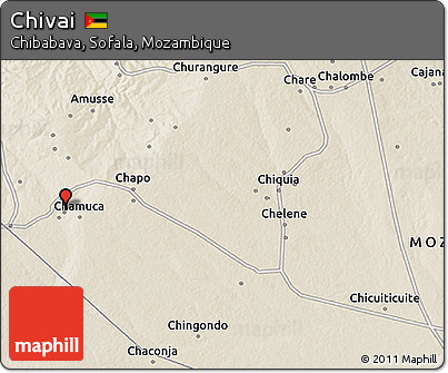 Shaded Relief 3D Map of Chivai