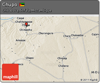 Shaded Relief 3D Map of Chupo