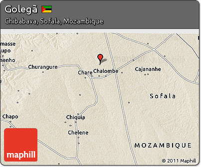 Shaded Relief 3D Map of Golegã