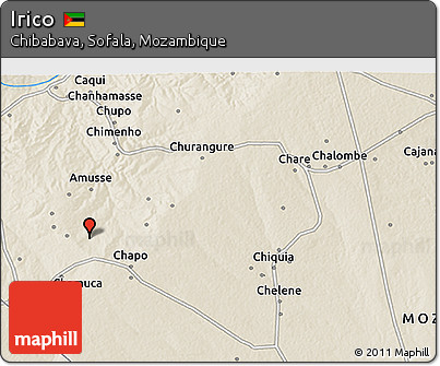 Shaded Relief 3D Map of Irico