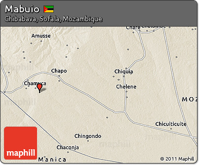 Shaded Relief 3D Map of Mabuio
