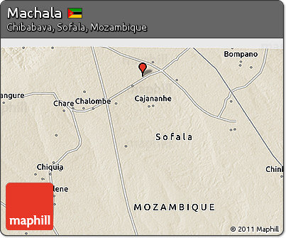 Shaded Relief 3D Map of Machala