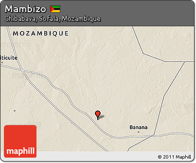 Shaded Relief 3D Map of Mambizo