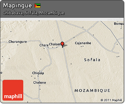 Shaded Relief 3D Map of Mapingue