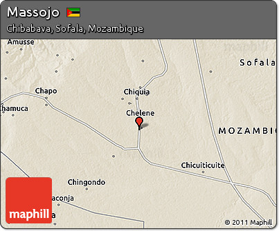 Shaded Relief 3D Map of Massojo